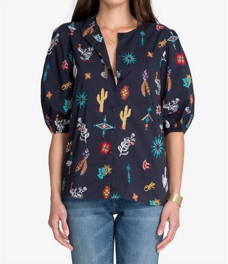 Louanne Button Down Shirt - Graphite