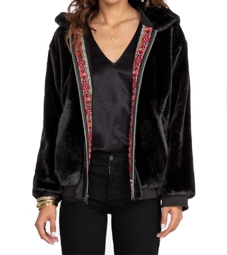 Malini Fur Bomber Jacket