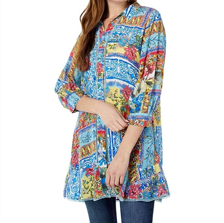 Midsummer Sednea Silk Printed Tunic - Multi