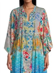 Mixi Short Kaftan Dress - Multi