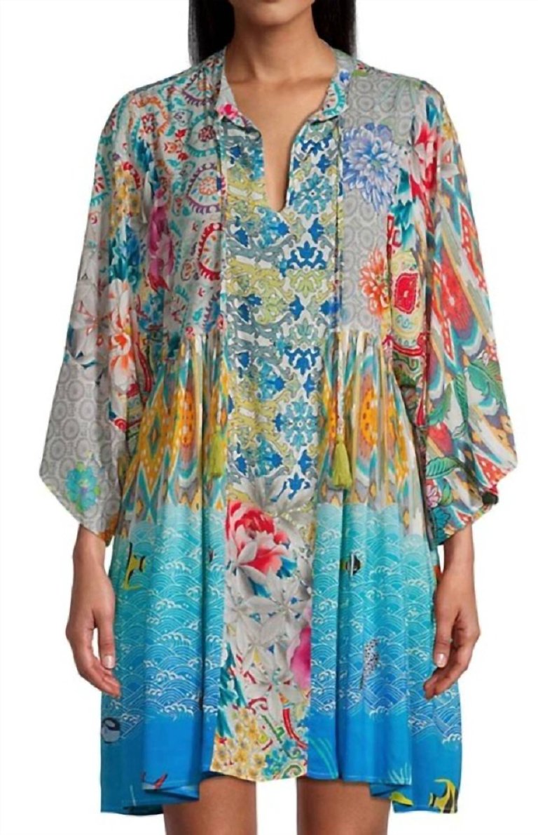 Mixi Short Kaftan Dress - Multi