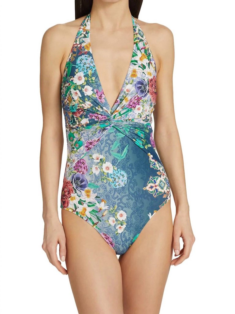 Sady Halterneck One Piece Swimsuit - Multi