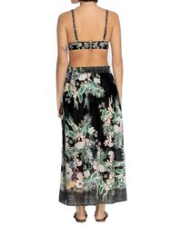 Side Tie Maxi Skirt