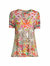 Wild Garden Printed Puff-Sleeve Flared T-Shirt