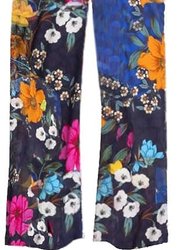 Women Archimal Cap Sleeve Crop Pajama Set Multicolor - Multicolor