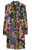 Women Cotton Modal V-Neck Delfino Sleep Robe - Multicolor