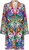 Women Evelyn Floral Cotton Silk Belted Tie Robe - Multicolor