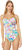 Women Ruched Sweetheart One-Piece Multi Swimsuit - Multicolor