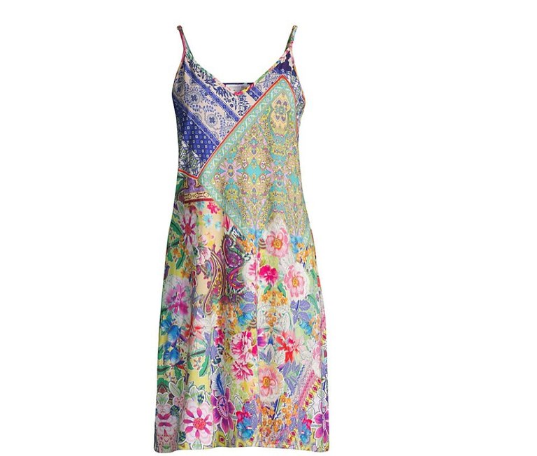 Women Talavera V-Neck Sleeveless Sleep Dress