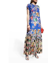 Women's Dress Alba Sky Flower Slip - Multicolor