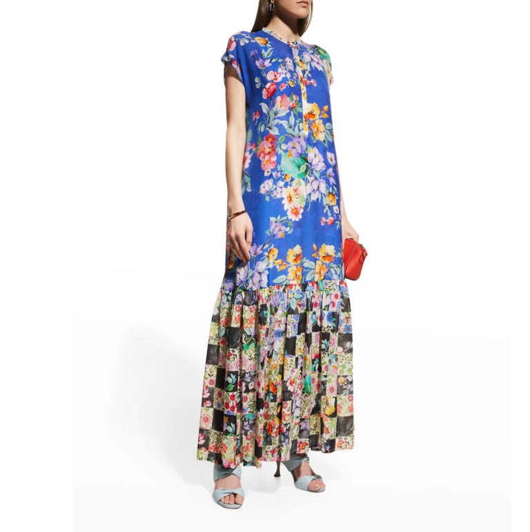 Women's Dress Alba Sky Flower Slip - Multicolor