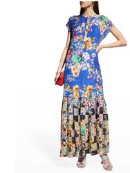 Women's Dress Alba Sky Flower Slip