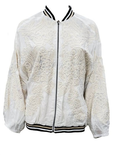 Johnny Was Women'S Kitty Reversible Bomber Jacket - Natural product