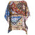 Women's Miklos Silk Easy Top Blouse Kimono Short Poncho - Multicolor
