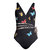 Women's Monarch Butterfly Print Wrap Swimsuit