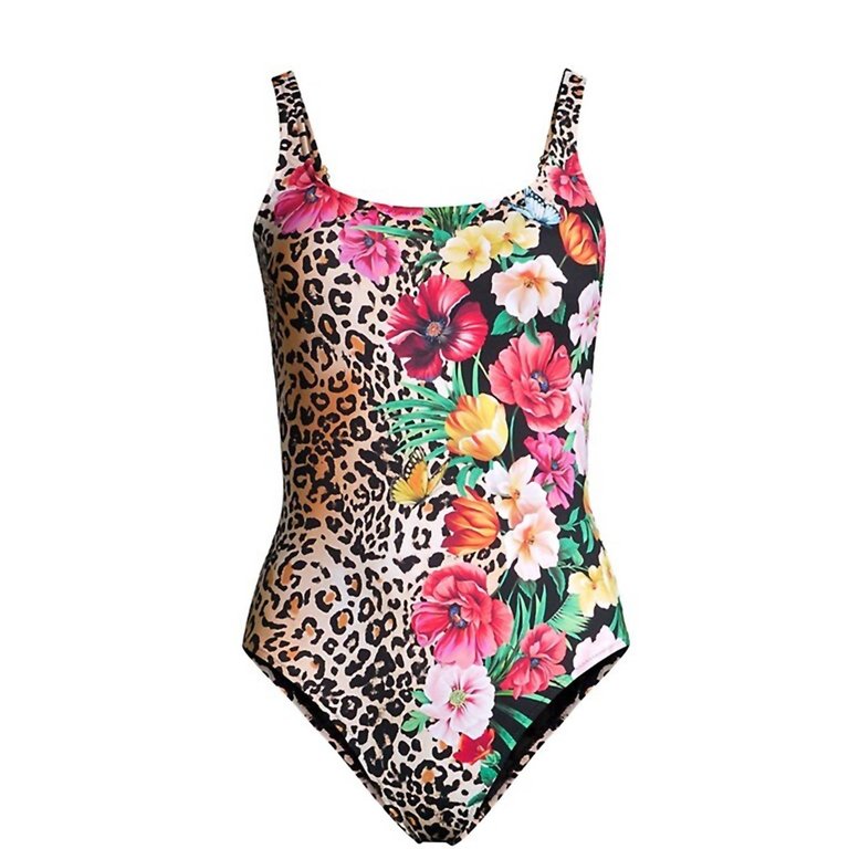 Women's Sandrita Adjustable Strap One-Piece Swimsuit In Floral Vibrant - Floral Vibrant