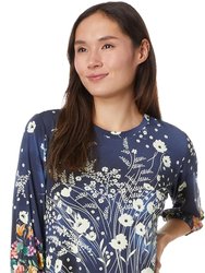 Women's The Janie Favorite 3/4 Puff Sleeve Top - Multicolor