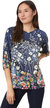 Women's The Janie Favorite 3/4 Puff Sleeve Top - Multicolor