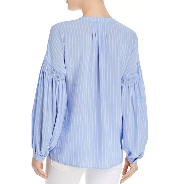 Azabeth Long Sleeve Silky Weave Top