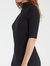 Bryella Mock Neck Knit Midi Dress