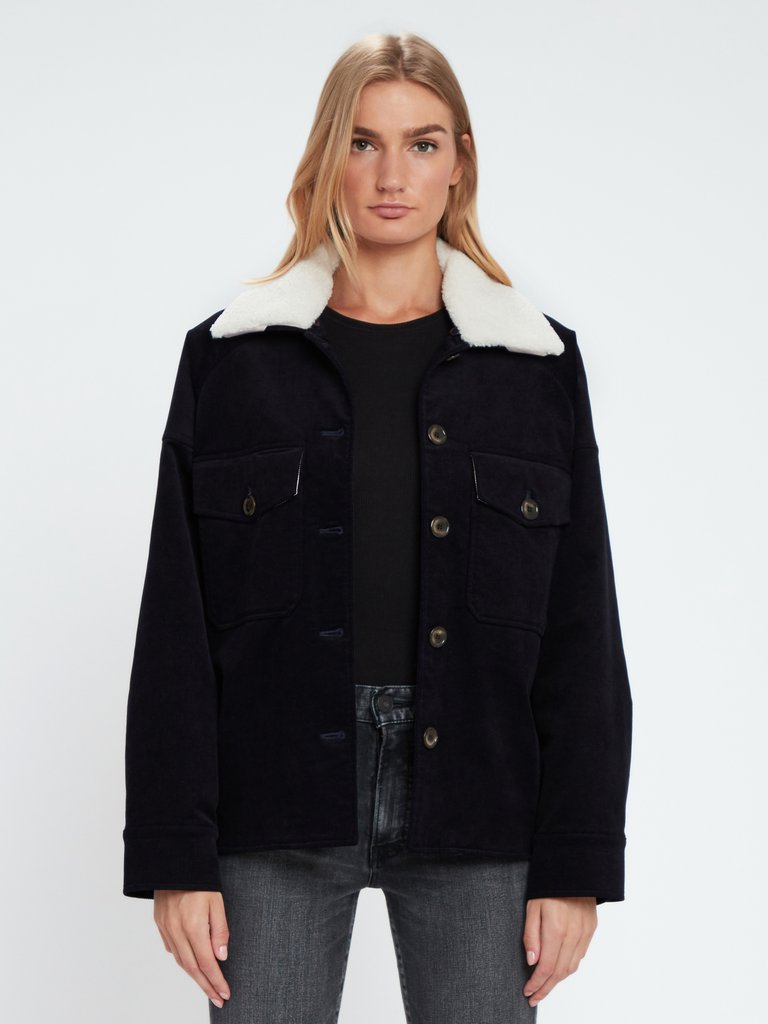 Draper Oversized Sherpa Collar Coat