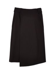 Gino Asymmetrical Wrap Midi Skirt