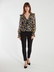 Karmel Silk Crossover Top