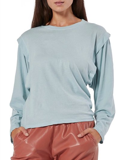 Joie Lancer Cotton Long Sleeve Top In Gray Mist product