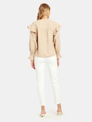 Polli Ruffled Long Sleeve Top