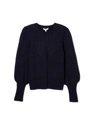Ronita Rib Blouson Sleeve Sweater