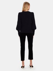 Ronita Rib Blouson Sleeve Sweater