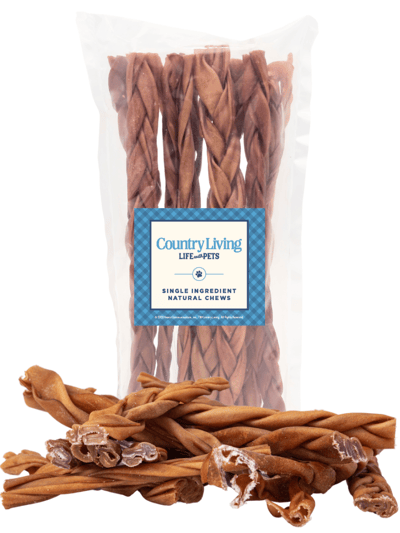 Jojo Modern Pets Braided Collagen Stick Dog Treats 12" Thick - 10 Pack product