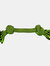 Jolly Pets Knot-N-Chew 2 Rope Dog Toy (Green) (S, M) - Green