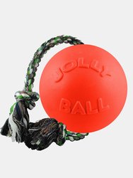 Jolly Pets Romp-N-Roll Dog Ball (Orange) (4.5in) - Orange