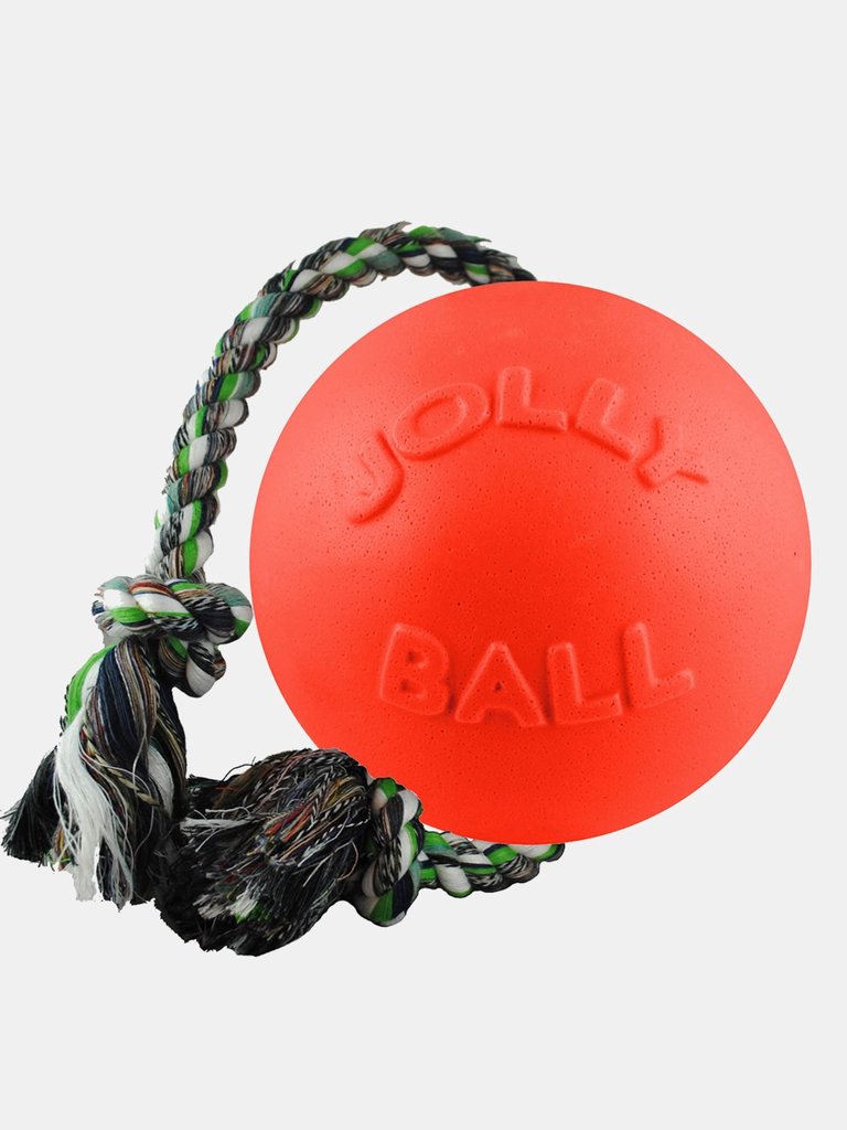 Jolly Pets Romp-N-Roll Dog Ball (Orange) (6in) - Orange