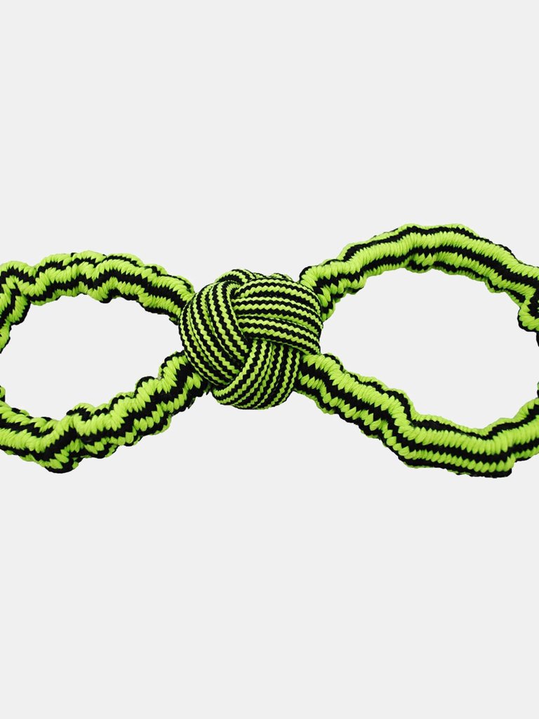 Jolly Pets Rope Dog Toy - Green/Black