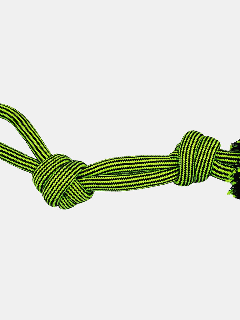 Knotted Rope Dog Toy - Green/Black