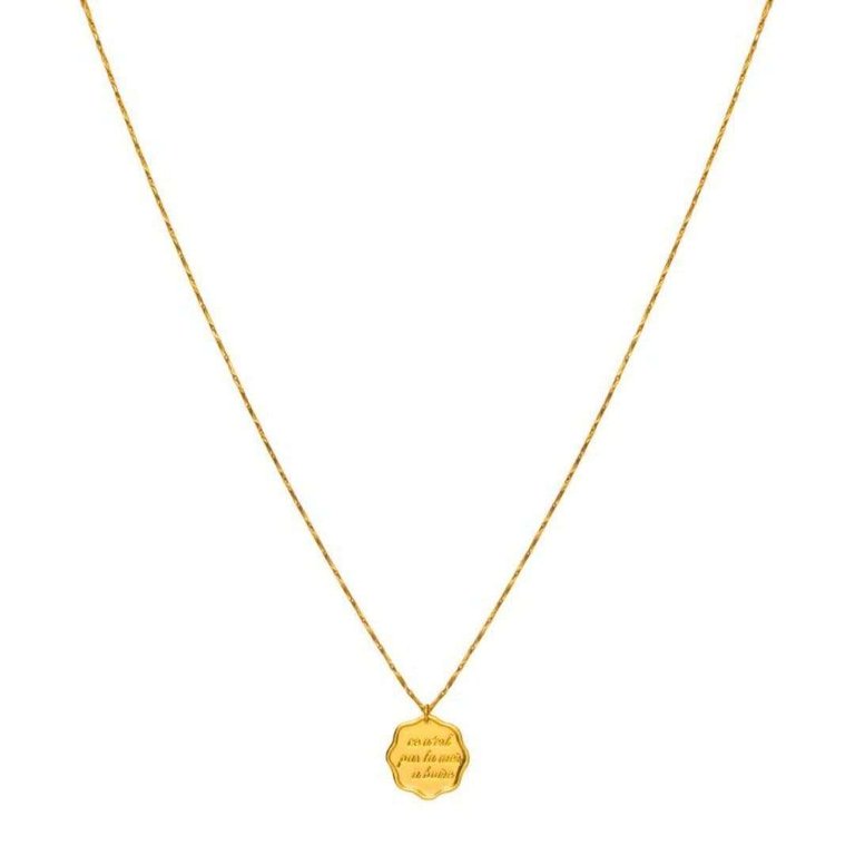 Ce N'est Pas La Mer A Boire Necklace - 18k plated brass