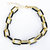 Eloise Chain Link Bracelet - Black Lacquer