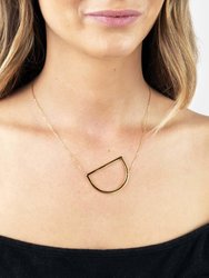 Gold Initial Necklaces - D