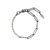 Asymmetrical Chain & Crystal Anklet - Ruthenium