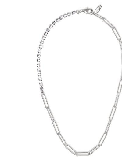 Joomi Lim Asymmetrical Chain & Crystal Necklace product