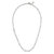 Asymmetrical Chain & Crystal Necklace - Rhodium