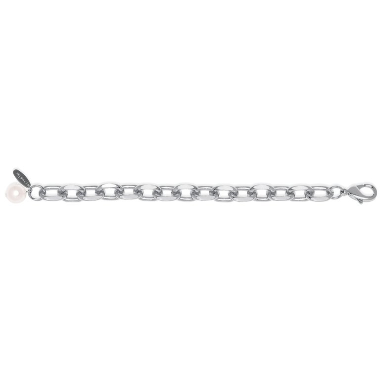 Chunky Cheeky Bracelet - Rhodium - Rhodium