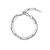 Double Chain Anklet - Rhodium
