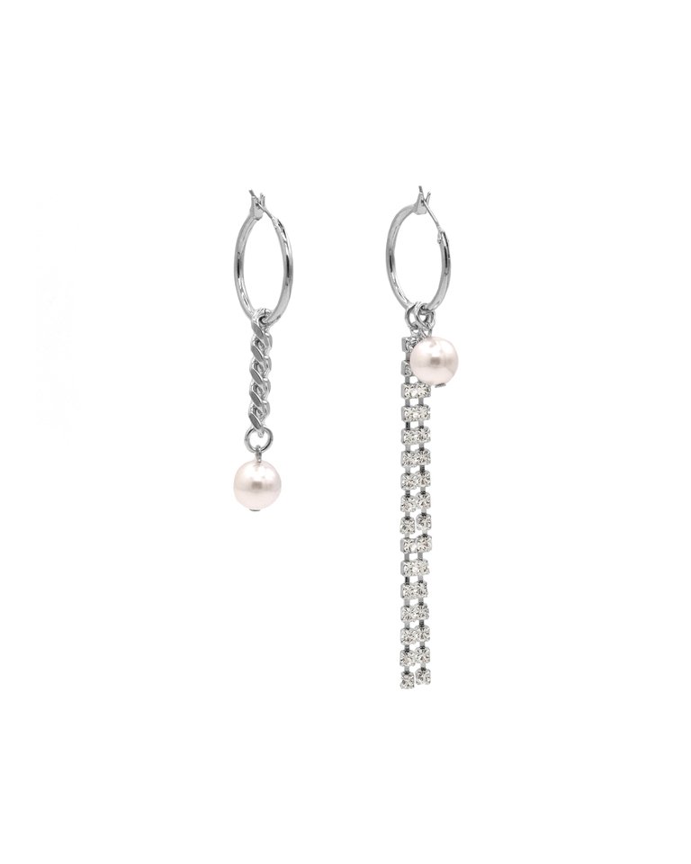 Fling Earrings - Rhodium