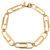 Giant Paperclip Necklace - Gold