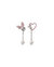 Lulu Pearl Drop Earrings - Rhodium