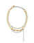 Pearl, Chain, Hoop & Crystal Necklace - Gold/Rhodium/Crystal