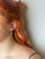 Pearl Stud Earrings w/ Crystal Ear Decos